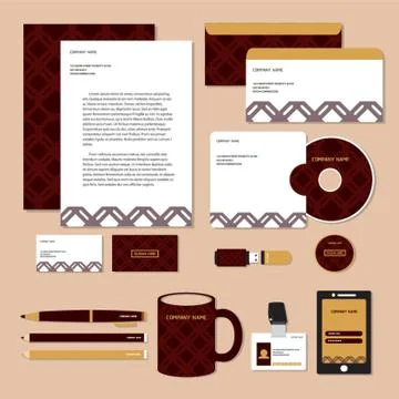 Corporate Identity Designs Stock Illustration