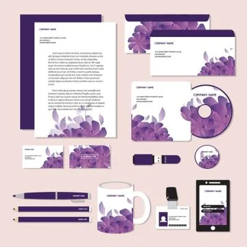 Corporate Identity Designs Stock Illustration
