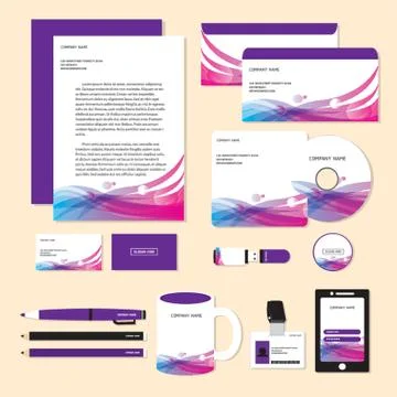 Corporate Identity Designs Stock Illustration