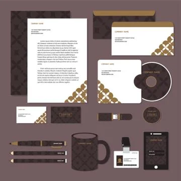 Corporate Identity Designs Stock Illustration