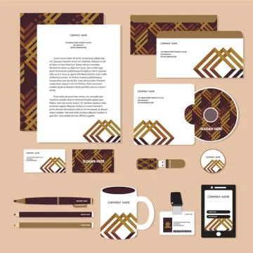 Corporate Identity Designs Stock Illustration