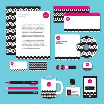 Corporate Identity Designs Illustrazione stock