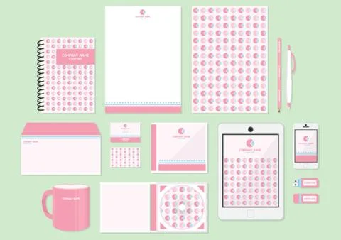 Corporate Identity Designs Illustrazione stock