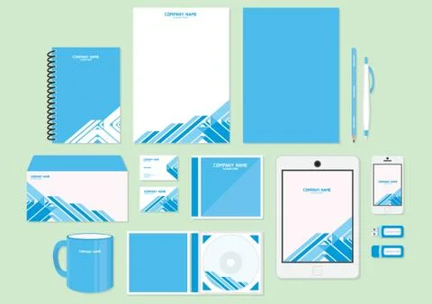 Corporate Identity Designs Stock Illustration