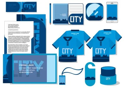 Corporate Identity Designs Illustrazione stock