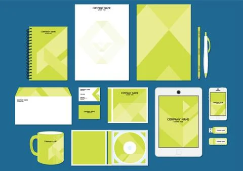 Corporate Identity Designs Stock Illustration