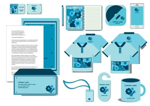 Corporate Identity Designs Stock Illustration