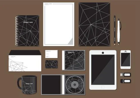 Corporate Identity Designs Stock Illustration