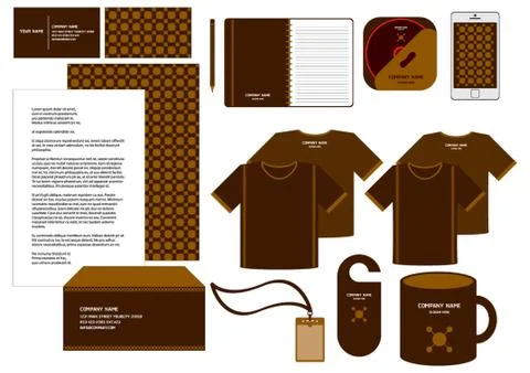 Corporate Identity Designs Stock Illustration