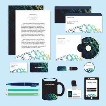 Corporate Identity Designs Stock Illustration