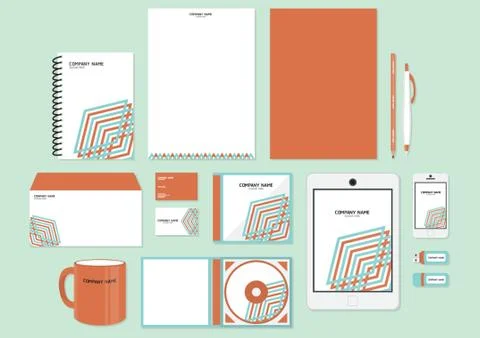 Corporate Identity Designs Stock Illustration