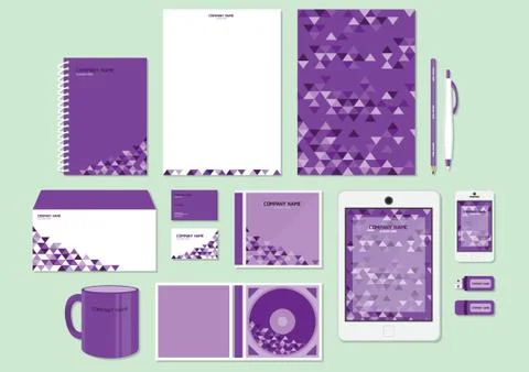 Corporate Identity Designs Stock Illustration