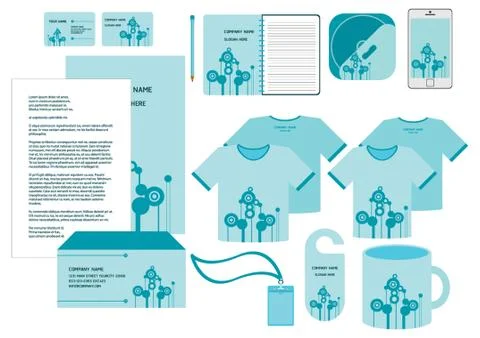 Corporate Identity Designs Illustrazione stock