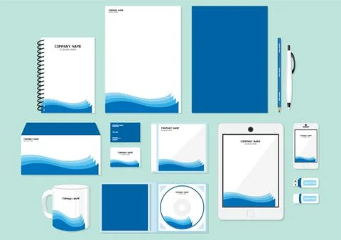 Corporate Identity Designs Stock Illustration