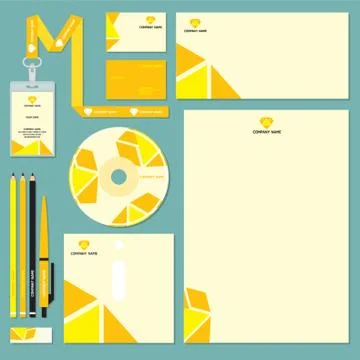 Corporate Identity Designs Stock Illustration