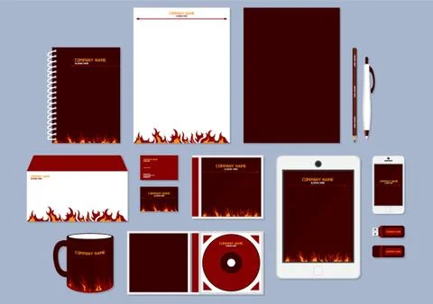 Corporate Identity Designs Stock Illustration