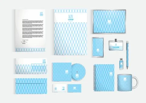 Corporate identity elements 스톡 일러스트