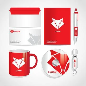 Corporate identity elements 스톡 일러스트