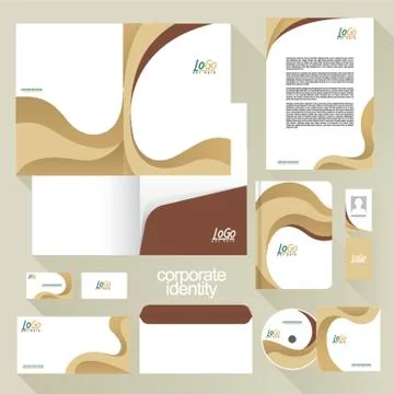 Corporate Identity Elements Stock Illustration
