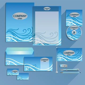 Corporate Identity Elements Stock Illustration