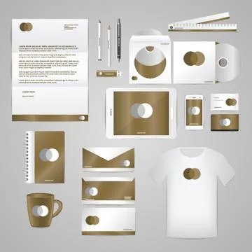 Corporate Identity Elements Stock Illustration