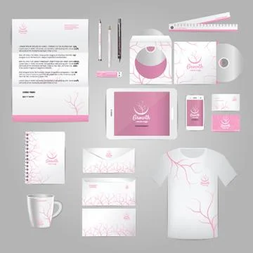 Corporate Identity Elements Stock Illustration