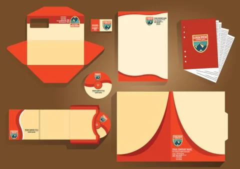 Corporate Identity Elements Stock Illustration