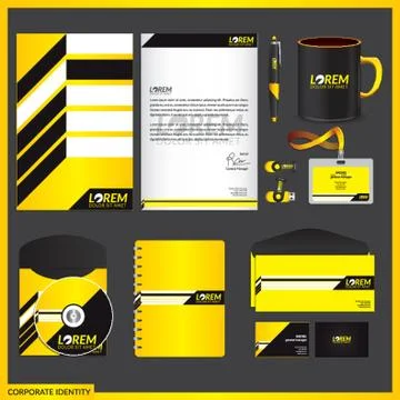 Corporate Identity Elements Illustrazione stock