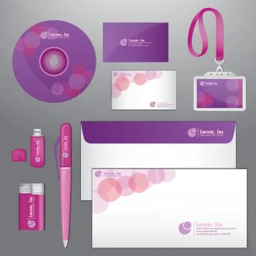 Corporate Identity Elements 스톡 일러스트