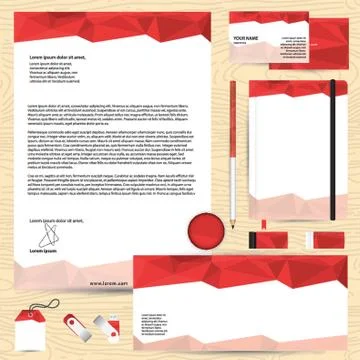 Corporate Identity Elements 스톡 일러스트
