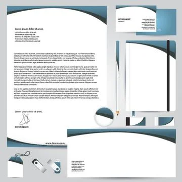 Corporate Identity Elements Illustrazione stock
