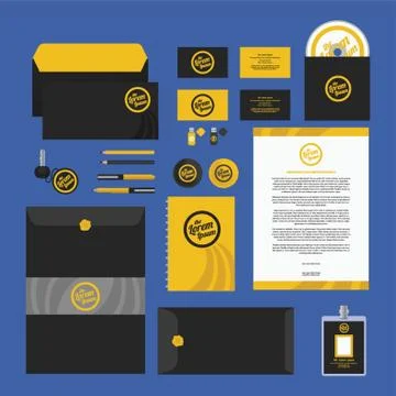 Corporate Identity Elements Illustrazione stock