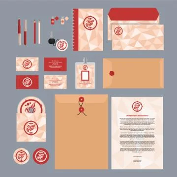 Corporate Identity Elements 스톡 일러스트