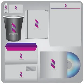 Corporate Identity Elements Illustrazione stock