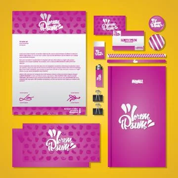 Corporate Identity Elements 库存插图