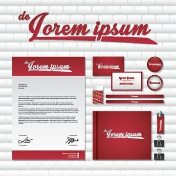 Corporate Identity Elements Stock Illustration