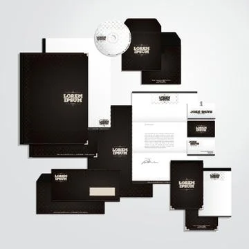 Corporate Identity Elements 库存插图