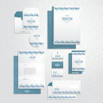 Corporate Identity Elements Stock Illustration