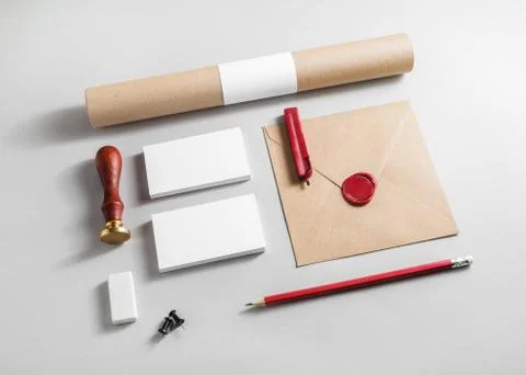 Corporate identity elements Stock Photos