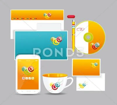 Corporate identity kit Stock Illustration