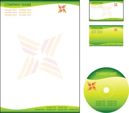 Corporate identity kit Stock Illustration