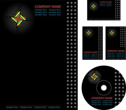 Corporate identity kit Stock Illustration