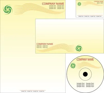 Corporate identity kit Stock Illustration