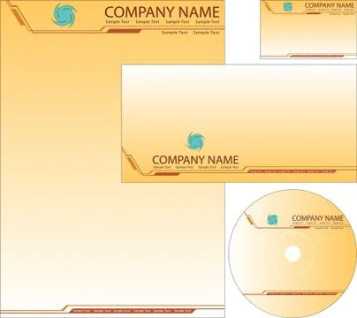 Corporate identity kit Stock Illustration