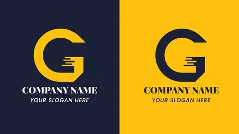 Corporate Identity Logotype Template with Letter G Stock Illustration