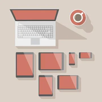 Corporate identity mock-up Иллюстрация