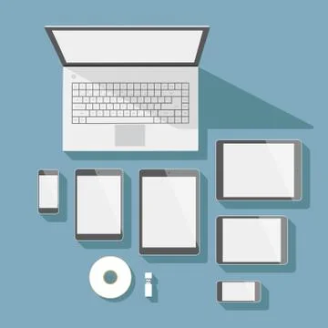 Corporate identity mock-up Stock Illustration