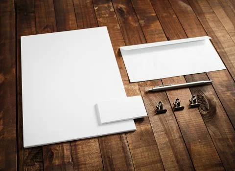 Corporate identity mock up Stock Photos