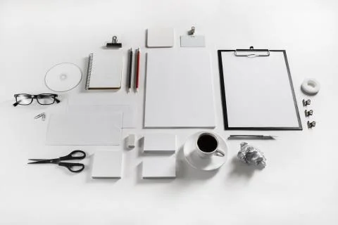 Corporate identity mock up Stock Photos