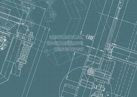 Corporate Identity, plan, sketch. Technical illustrations, backgrounds Illustrazione stock